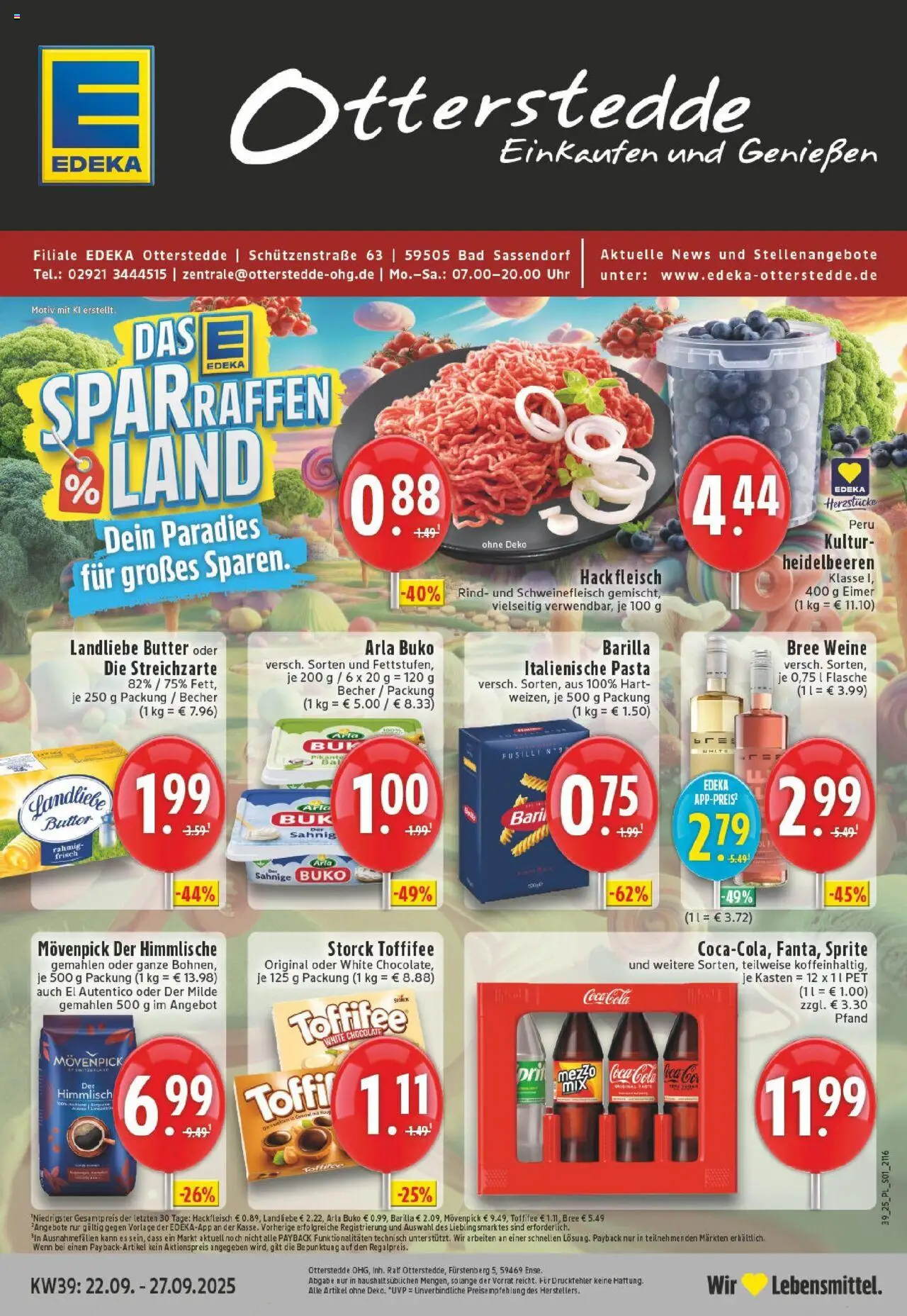 EDEKA Prospekt ab 21.09.2025 - Prospekt Bad Sassendorf Online