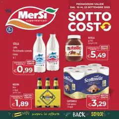Anteprima dell'opuscolo Attuale volantino dal negozio MerSi Supermercati valido da 10/09/2025