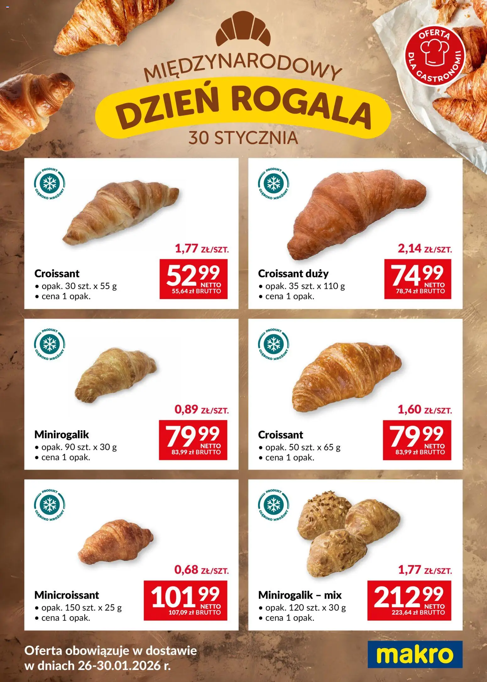 Pogląd gazetki "Dzień rogala" ze sklepu Makro ważnej od 26.01.2026 - Croissant