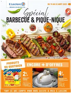 Prévisualisation de Catalogue Spécial barbecue & pique-nique du magasin E.Leclerc formulaire valide 19/08/2025