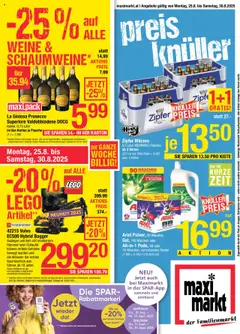 Vorschau der Angebote: Maximarkt Flugblatt gültig ab 25.08.2025