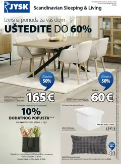 Pregled letka Katalog trgovine JYSK vrijedi od 18.02.2025