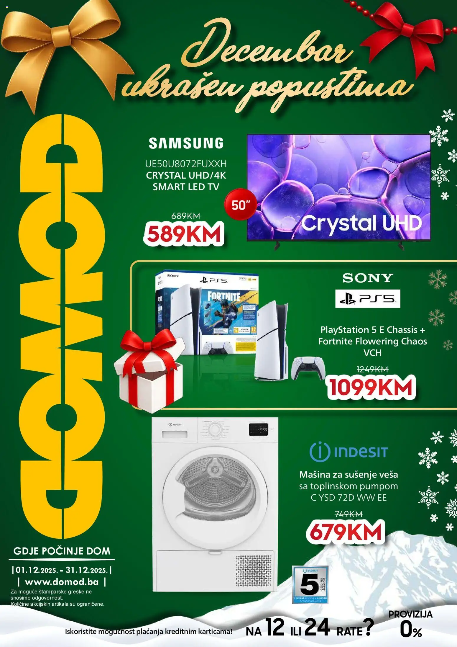 Pregled letka Katalog trgovine Domod vrijedi od 2025.12.01