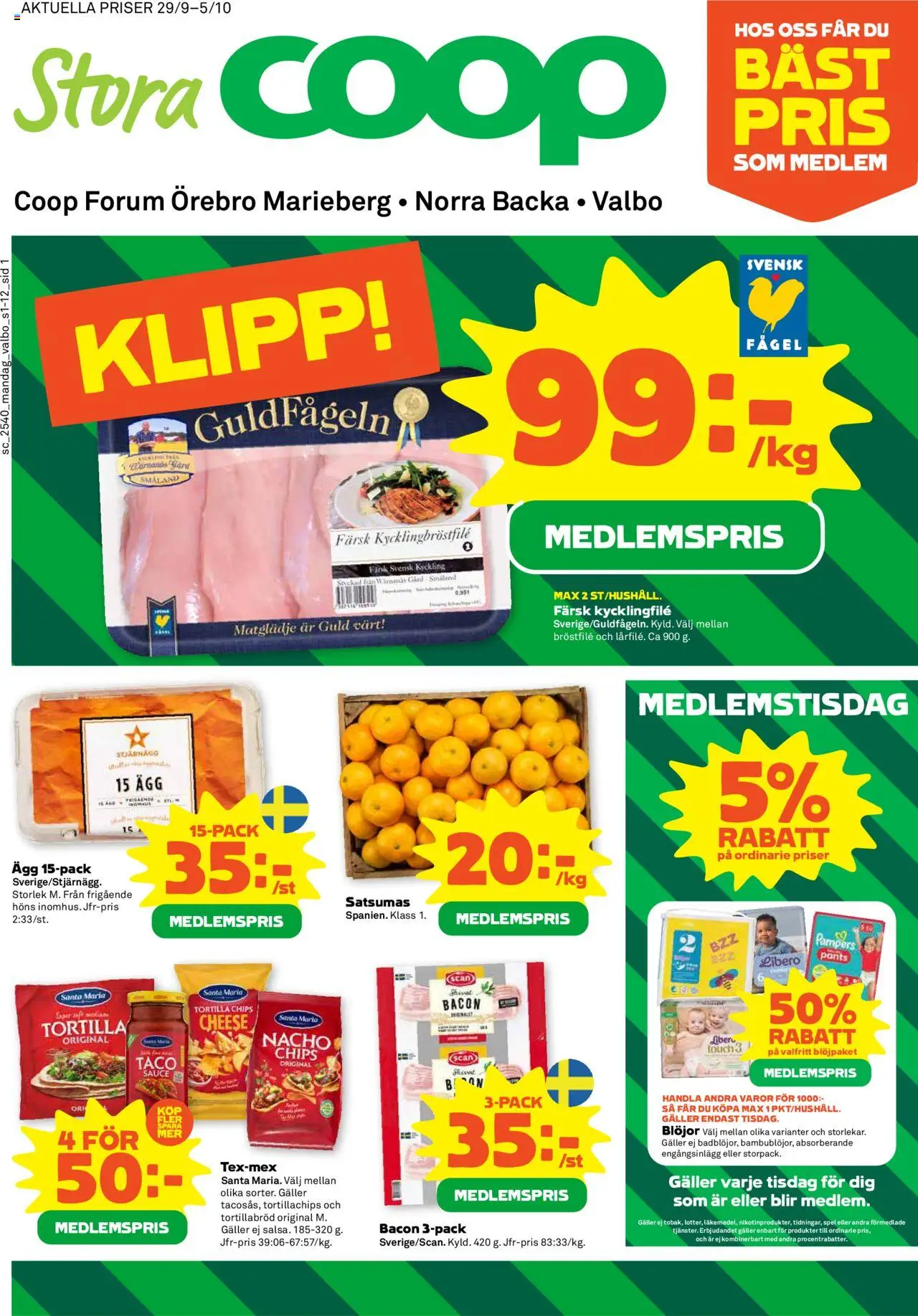 Jägersro är giltig 29/09 2025 > Veckans Erbjudanden gäller från 29/09/2025 till 05/10/2025 sidnummer 1