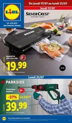 Prévisualisation de Chez Lidl, profitez d'équipements fiables pour cuisiner vos repas préférés ! du magasin LIDL formulaire valide 17/07/2025