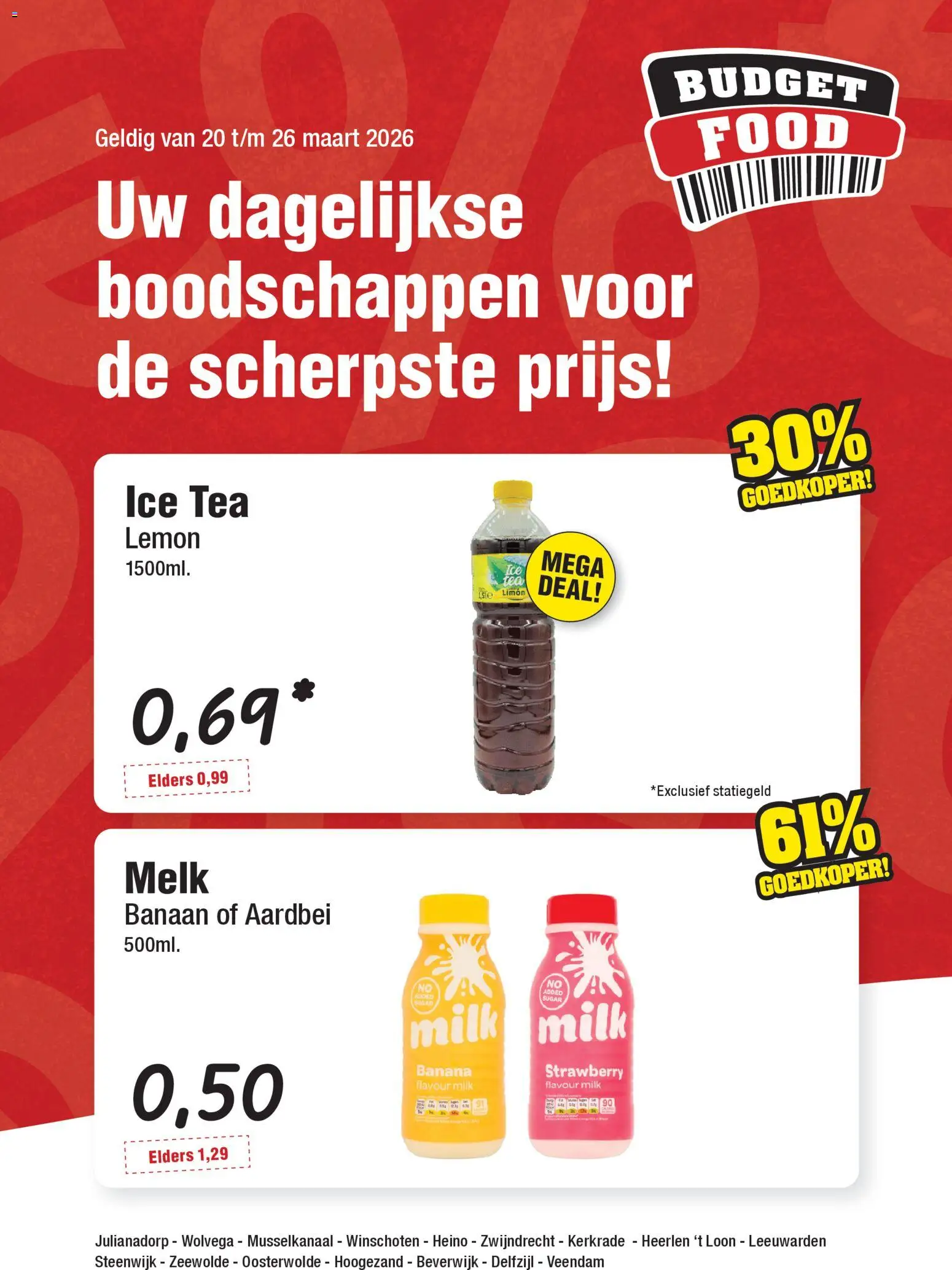 Voorbeeld van Budget Food folder van winkel Budget Food geldig vanaf 20-03-2026