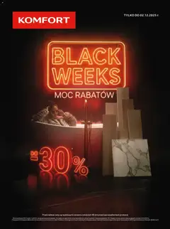 Pogląd gazetki "Black Friday" ze sklepu Komfort ważnej od 29.10.2025