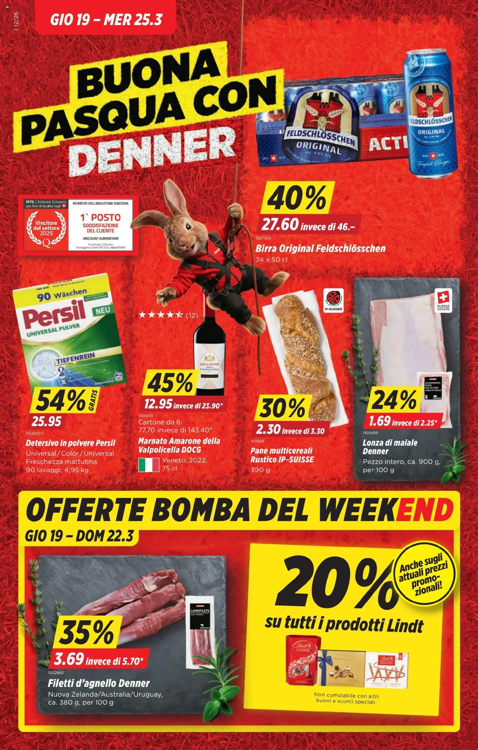 Vorschau des Merkblatts Denner aktionen IT vom Shop Denner gültig von 19.03.2026 bis 25.03.2026