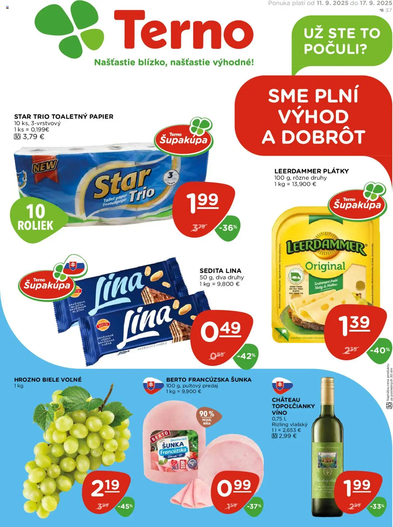 Terno Leták (11.09. - 17.09.2025) - Akčná ponuka