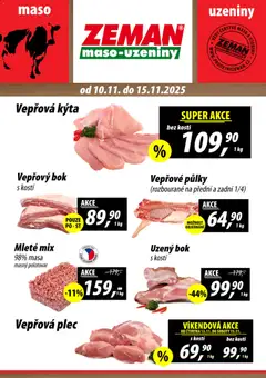 Náhled nabídky: Prodejny Zeman Leták platný od 10.11.2025