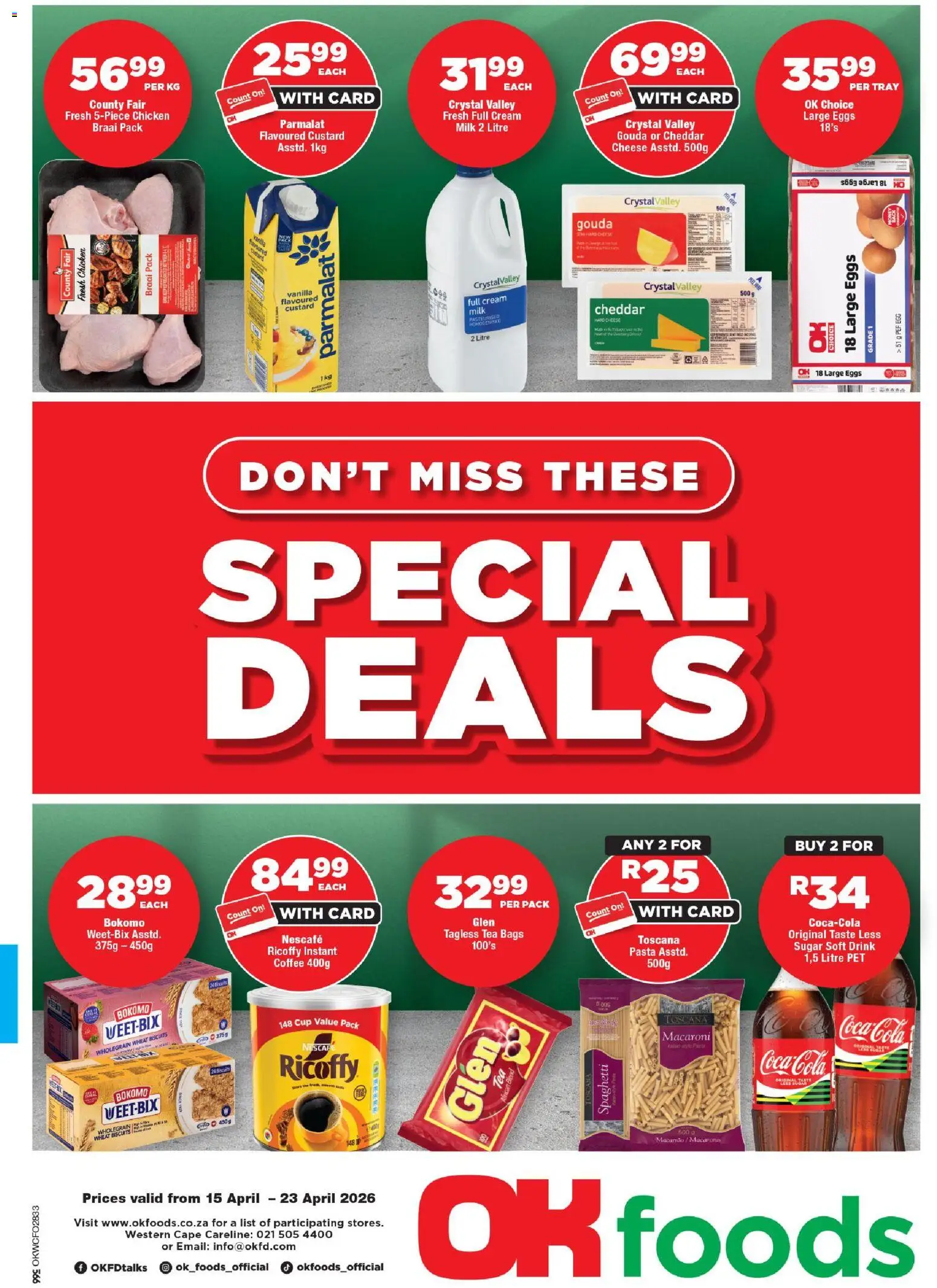 Preview of OK Foods flyer valid from 15/04/2026