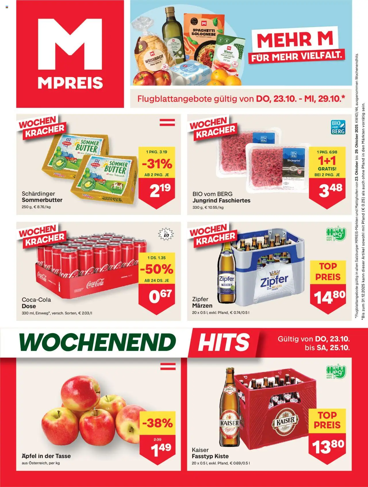  MPREIS Altenmarkt im Pongau ab (23.10.2025 - 29.10.2025) - Seite 1