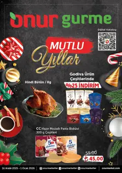 Onur Market Katalog - Gurme 16.12.2025 - Broşürünün önizlemesi