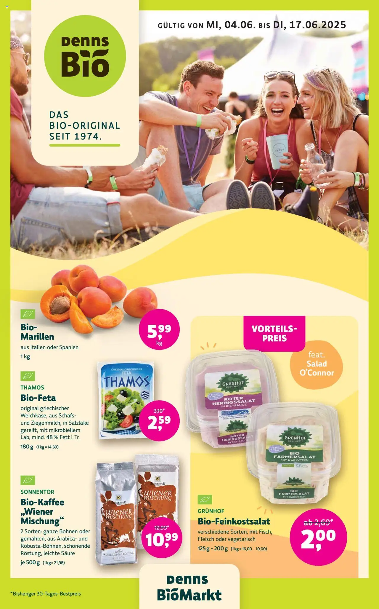  Denns BioMarkt Angebote ab (04.06.2025 - 17.06.2025) - Seite 1 - Kaffee