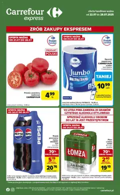 Pogląd gazetki "Express II" ze sklepu Carrefour ważnej od 22.07.2025