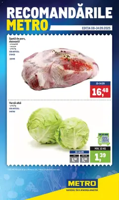 Previzualizarea de cataloage: Metro Catalog nou valabil de la 08.09.2025