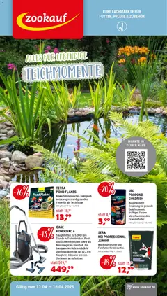 Vorschau von dem Prospekt des Geschäftes zookauf, gültig ab dem 11.04.2026