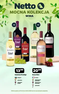Pogląd gazetki "Netto gazetka - Wina" ze sklepu Netto ważnej od 16.03.2026