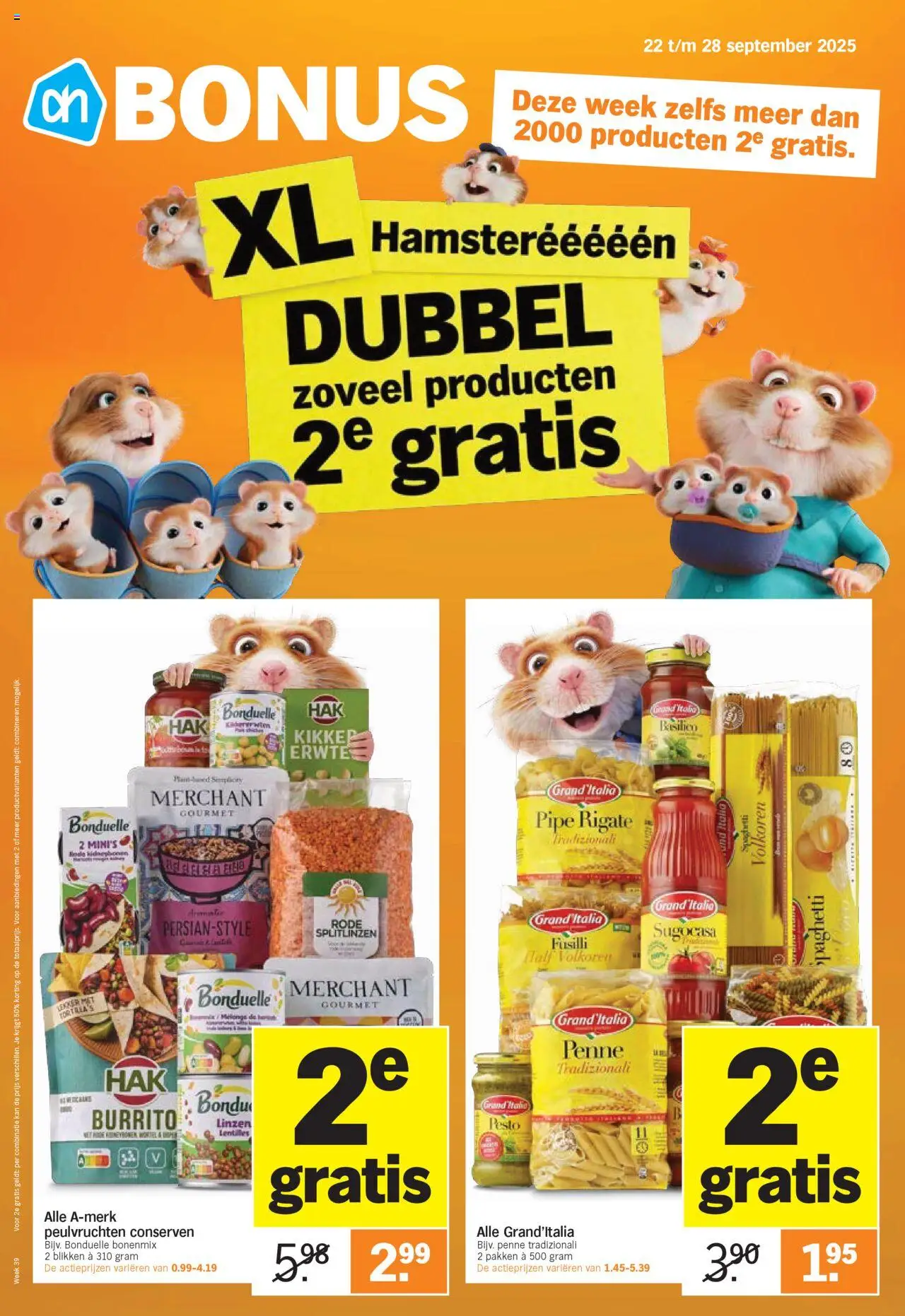 Albert Heijn shop Folder week 39 geldig vanaf 22-09-2025 - Paginanummer 1