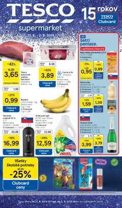 Náhľad Tesco letáku platného od 27.08.2025