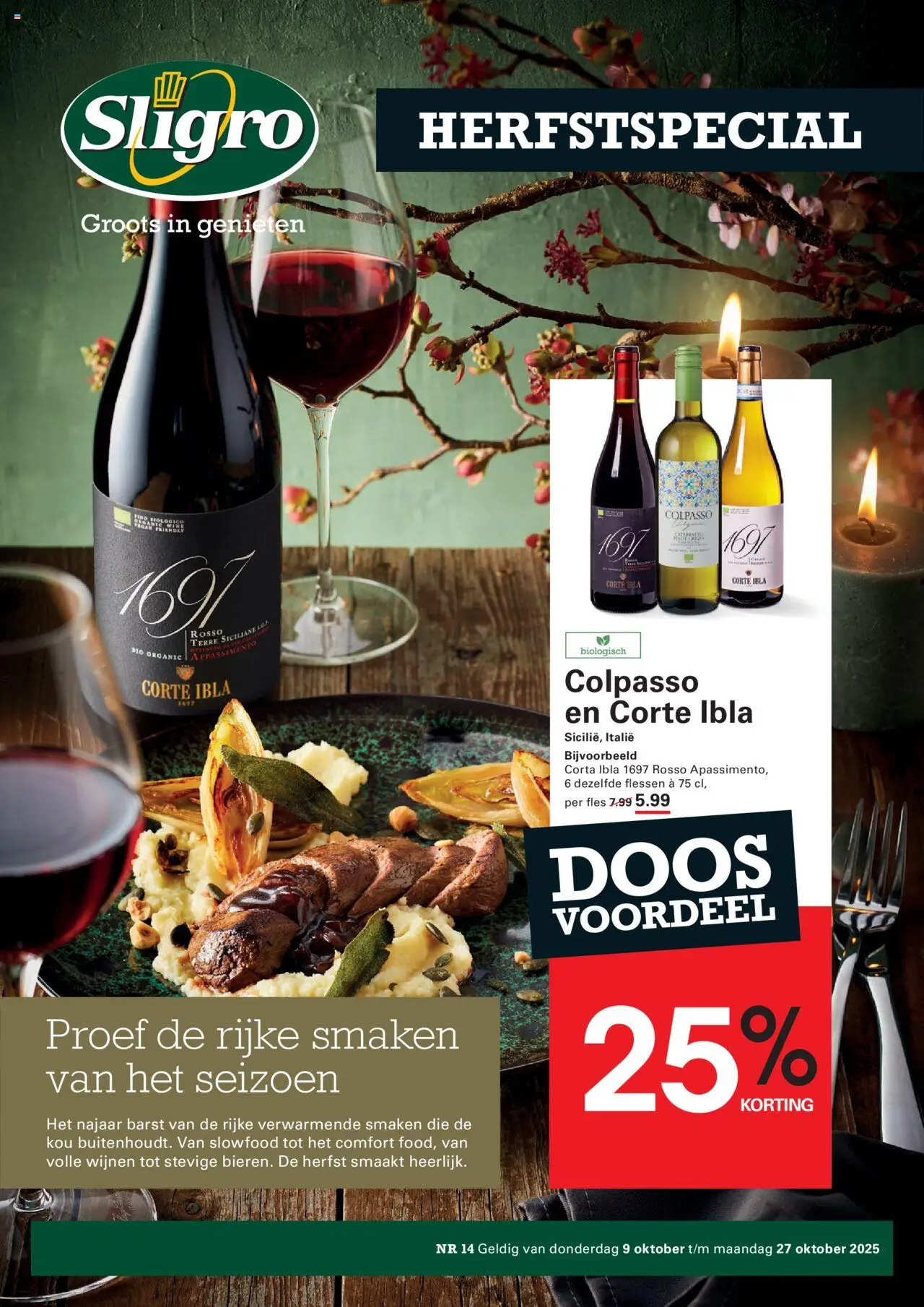 Sligro shop Herfstspecial geldig vanaf 09-10-2025 - Paginanummer 1