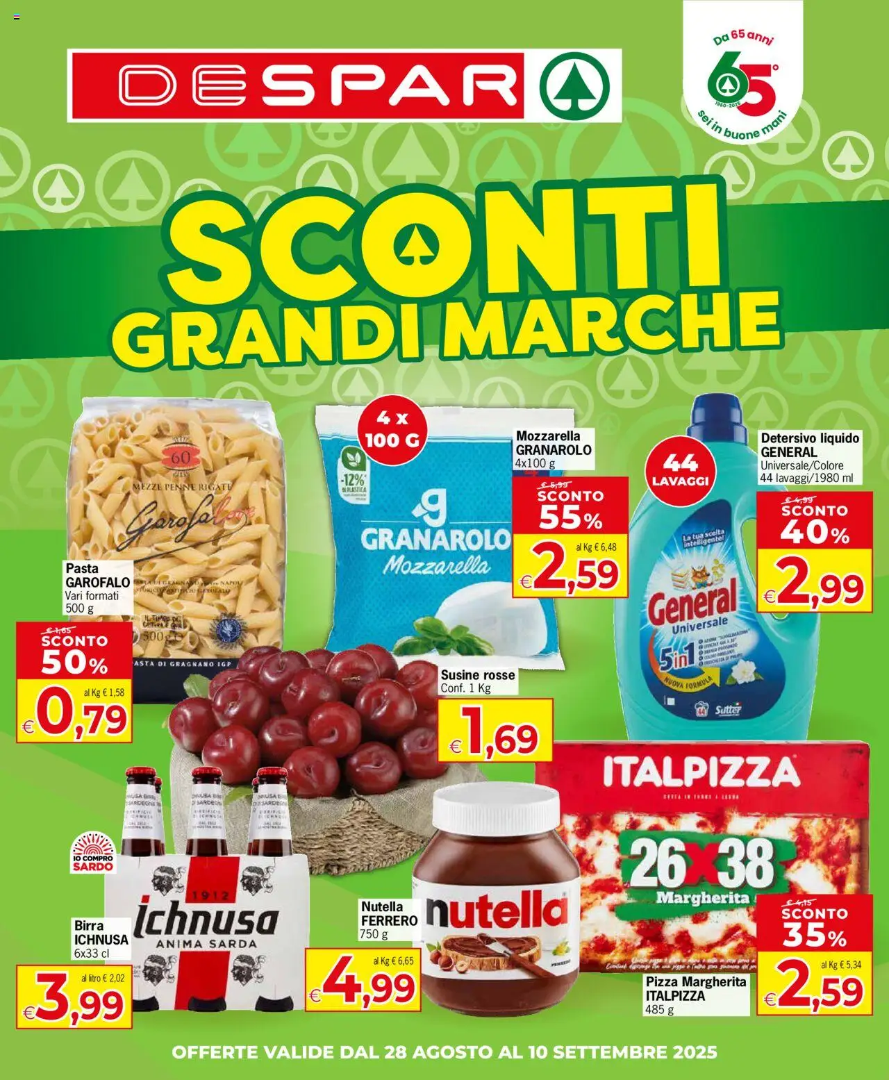 Volantino Despar valido da 28/08/2025 numero di pagina 1