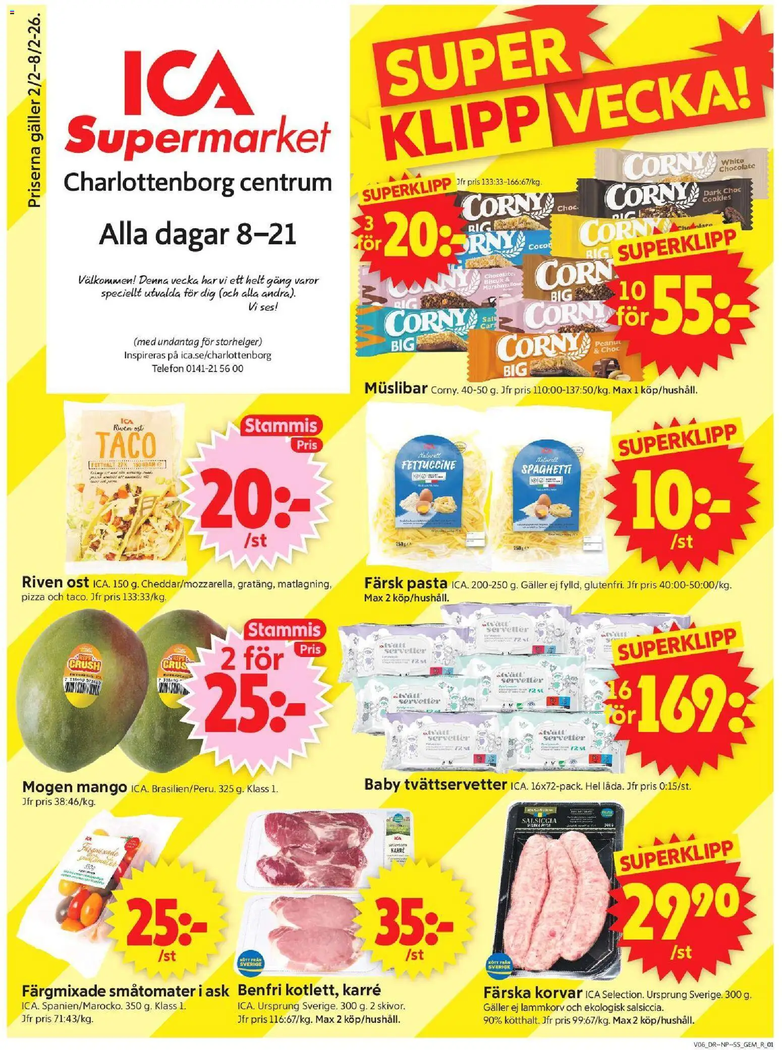 Förhandsgranska reklamblad Motala från butik ICA Supermarket gäller från 02/02/2026