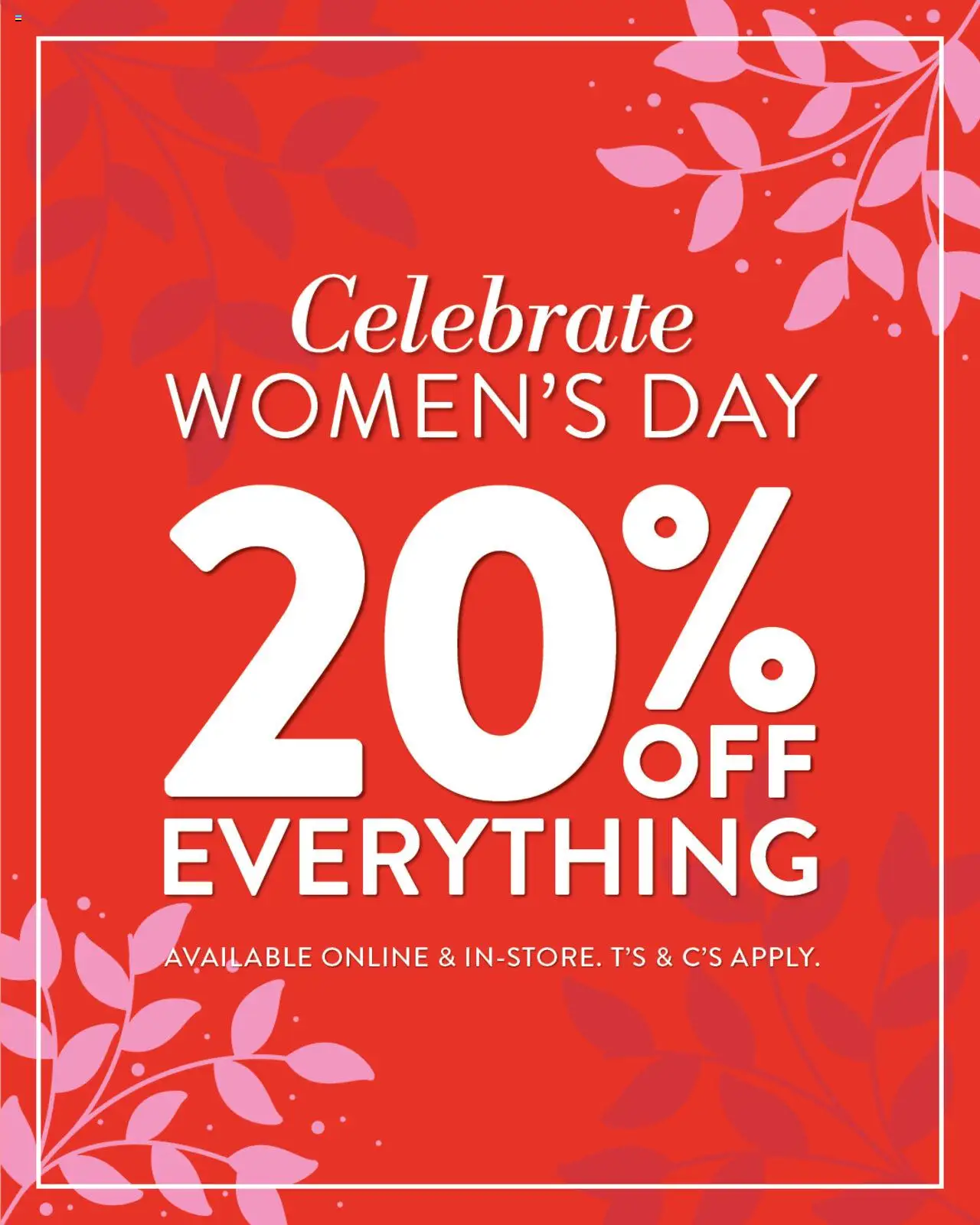 Volpes 20% Off Everything from 08/08 - 11/08/2025 > Promotions