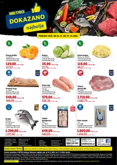 Pregled Metro kataloga - važi od 24.12.2025