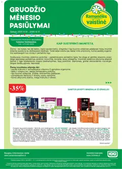 Ramunélés parduotuvės leidinio Leidinys galiojančio nuo 2025.12.01 peržiūra