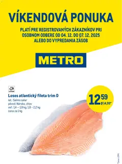 Náhľad Metro letáku platného od 04.12.2025