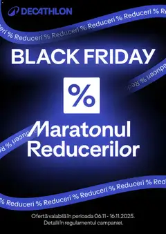 Previzualizarea de cataloage: Decathlon Black Friday valabil de la 06.11.2025