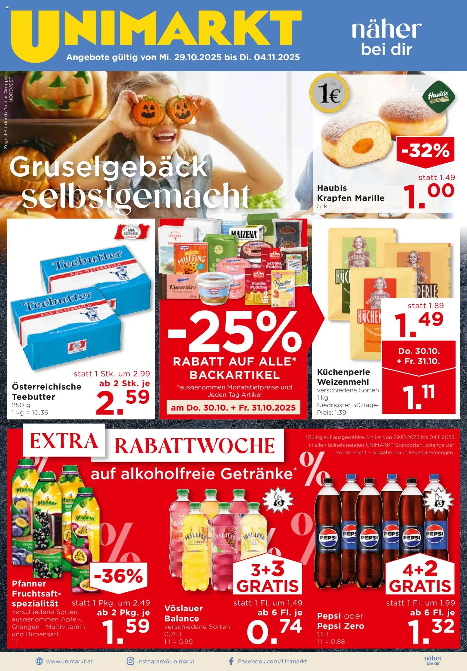  Unimarkt Ost ab (29.10.2025 - 04.11.2025) - Seite 1