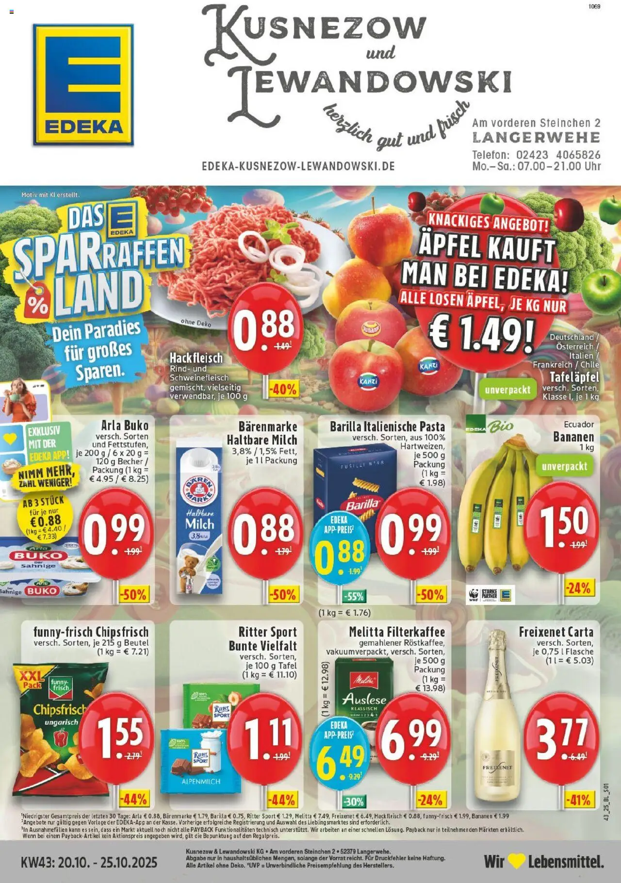 EDEKA Prospekt ab 19.10.2025 - Prospekt Langerwehe Online