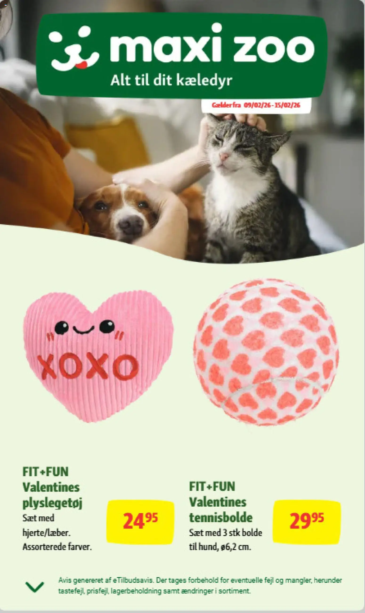 Eksempel på tilbudsavis Tilbudsavis fra butik Maxi Zoo gyldig fra 09/02/2026