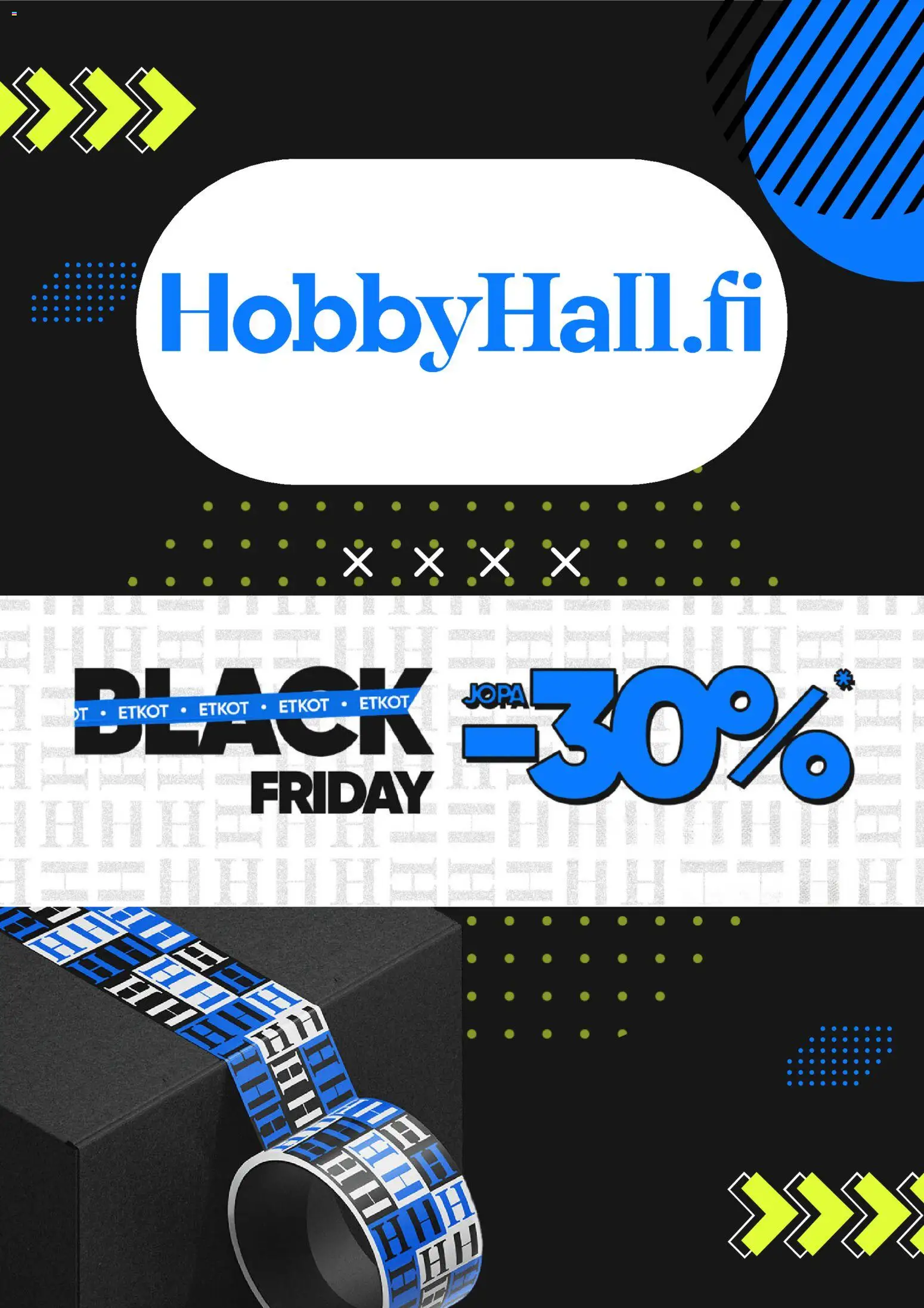 Kaupan Hobby Hall Black Friday esikatselu, voimassa 18/11/2025
