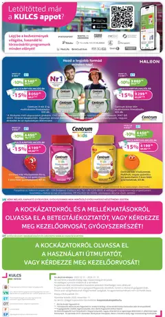 Kulcs Patika - Akciós újság Kulcs Patika megtekintése, amely érvényes 2025.12.01.-től | Oldal: 20