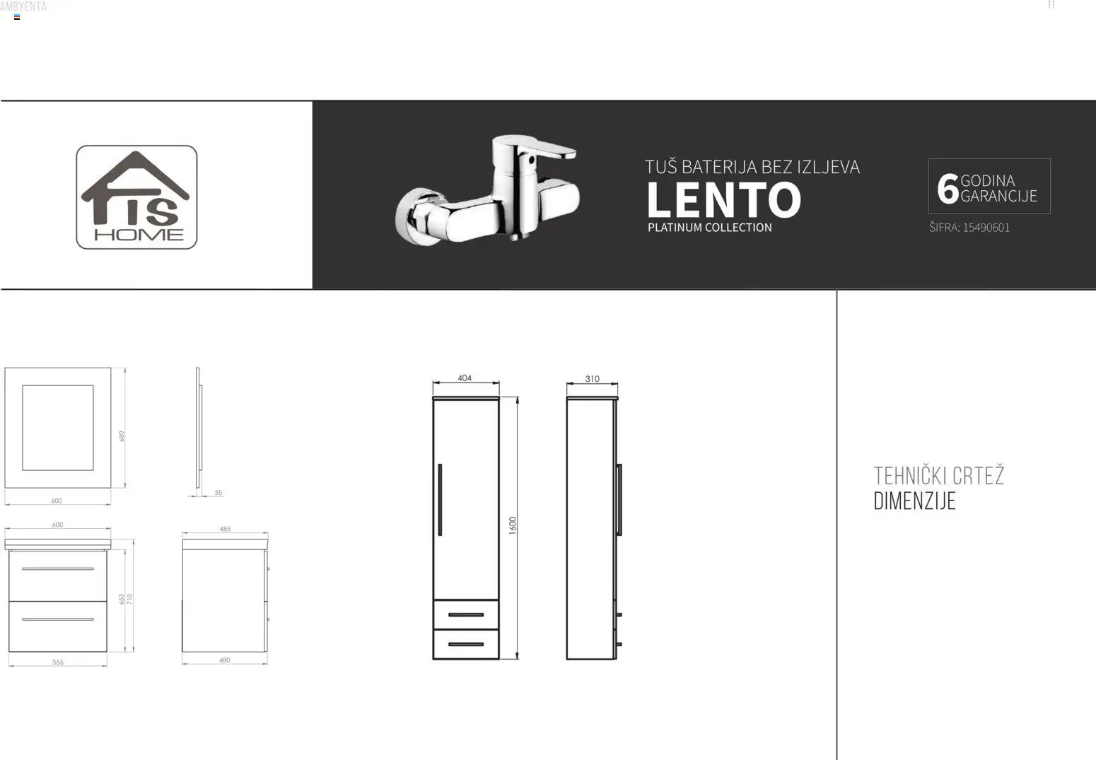 Pregled letka Katalog Kupaonski namještaj trgovine AMBYENTA vrijedi od 2025.10.01