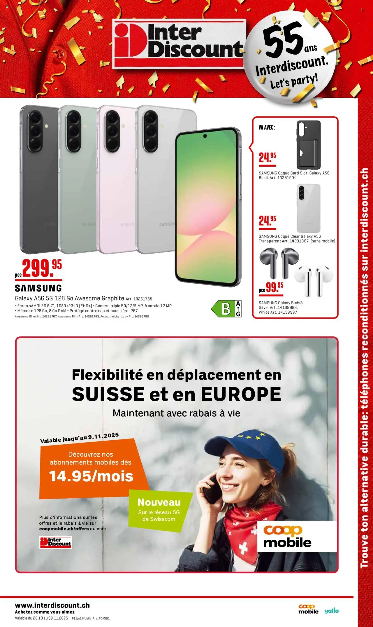 Interdiscount Aktionen Mobile FR ab 20.10.2025 - Seitennummer 1