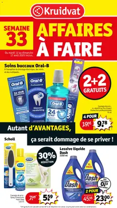 Prévisualisation de Folder de la semaine 33 du magasin Kruidvat formulaire valide 12/08/2025