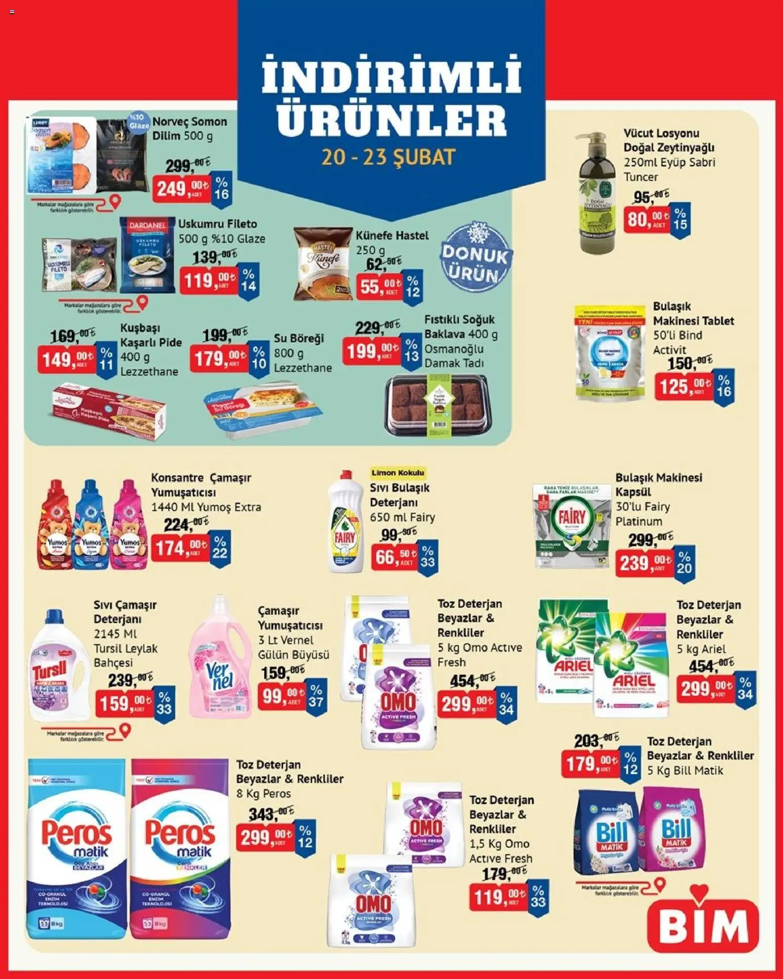 BİM İndirimli Ürünler 20.02.2026 - Broşürünün önizlemesi