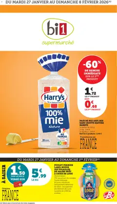 Prévisualisation de Prospectus du magasin bi1 formulaire valide 27/01/2026