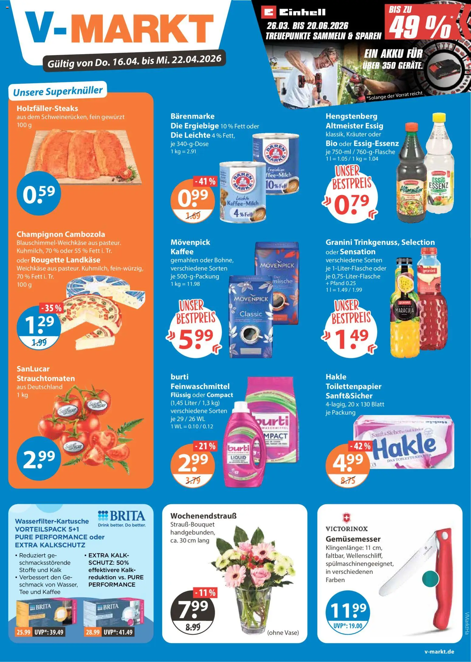 Vorschau von dem Prospekt des Geschäftes V-Markt, gültig ab dem 16.04.2026