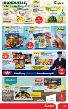 Auchan - Akciós újság Auchan megtekintése, amely érvényes 2025.12.04.-től | Oldal: 33