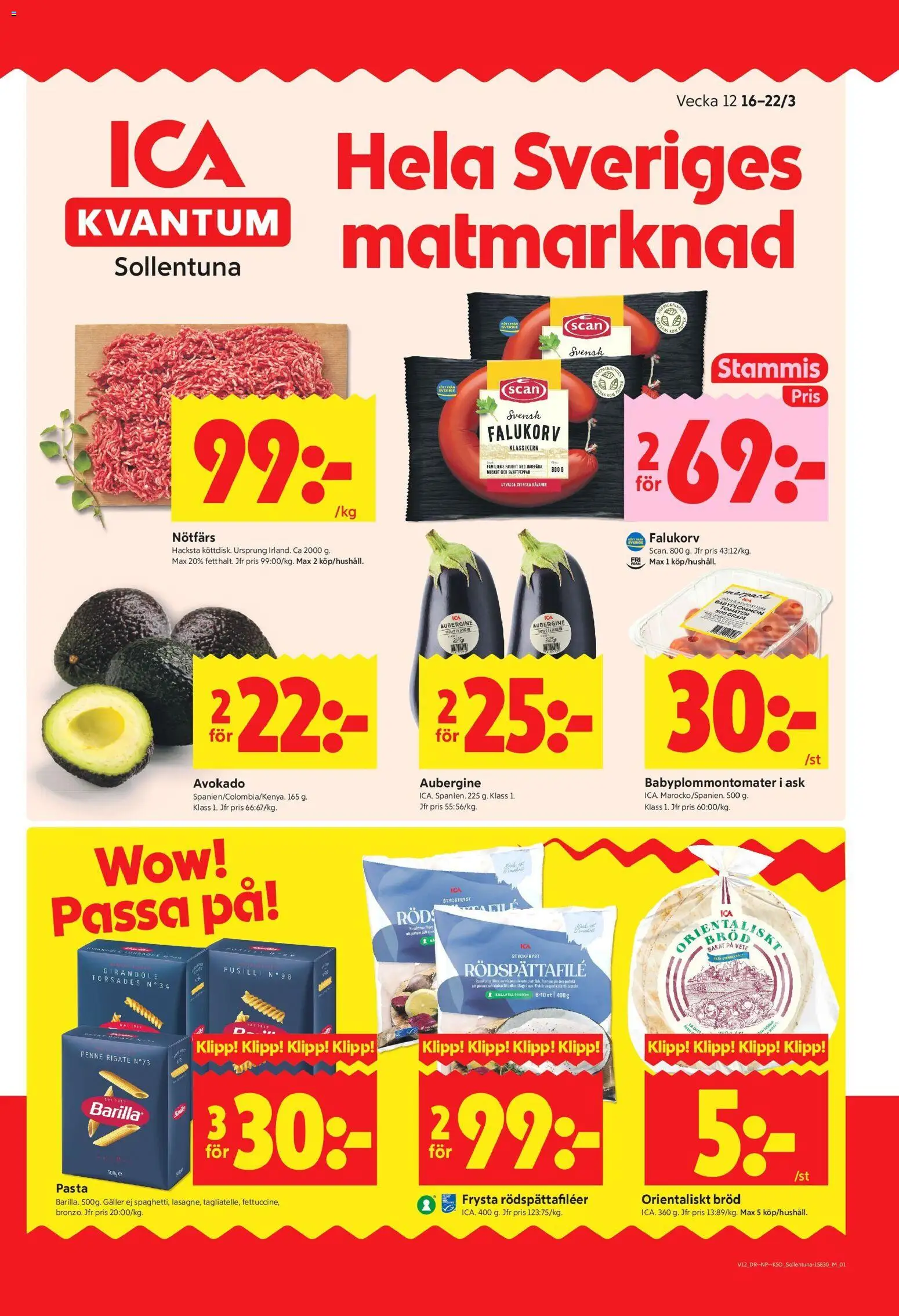 Förhandsgranska reklamblad Sollentuna från butik ICA Kvantum gäller från 16/03/2026