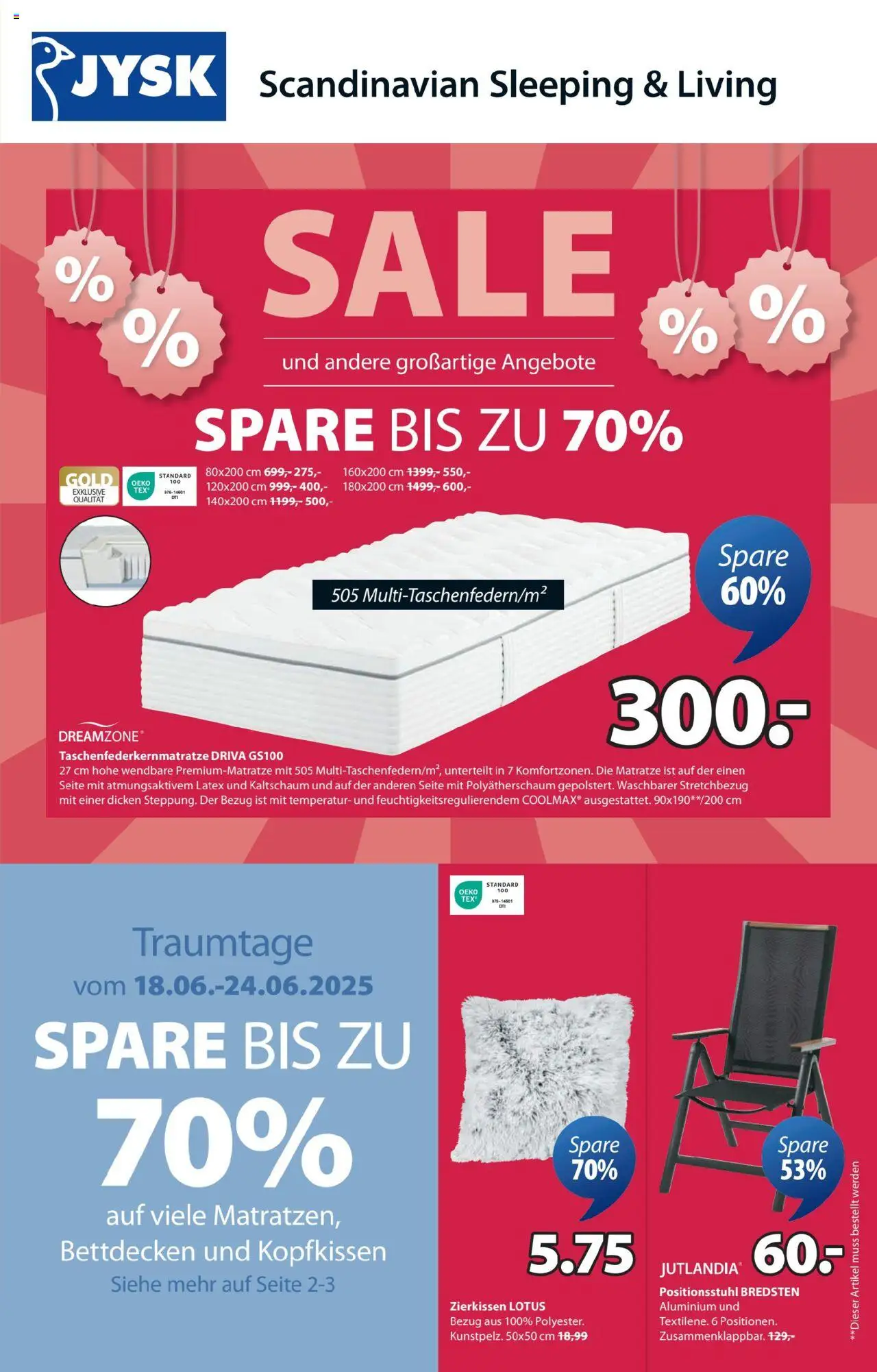  JYSK Angebote ab (18.06.2025 - 08.07.2025) - Seite 1