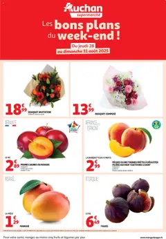 Prévisualisation de Les bons plans du week-end dans votre super ! du magasin Auchan formulaire valide 28/08/2025