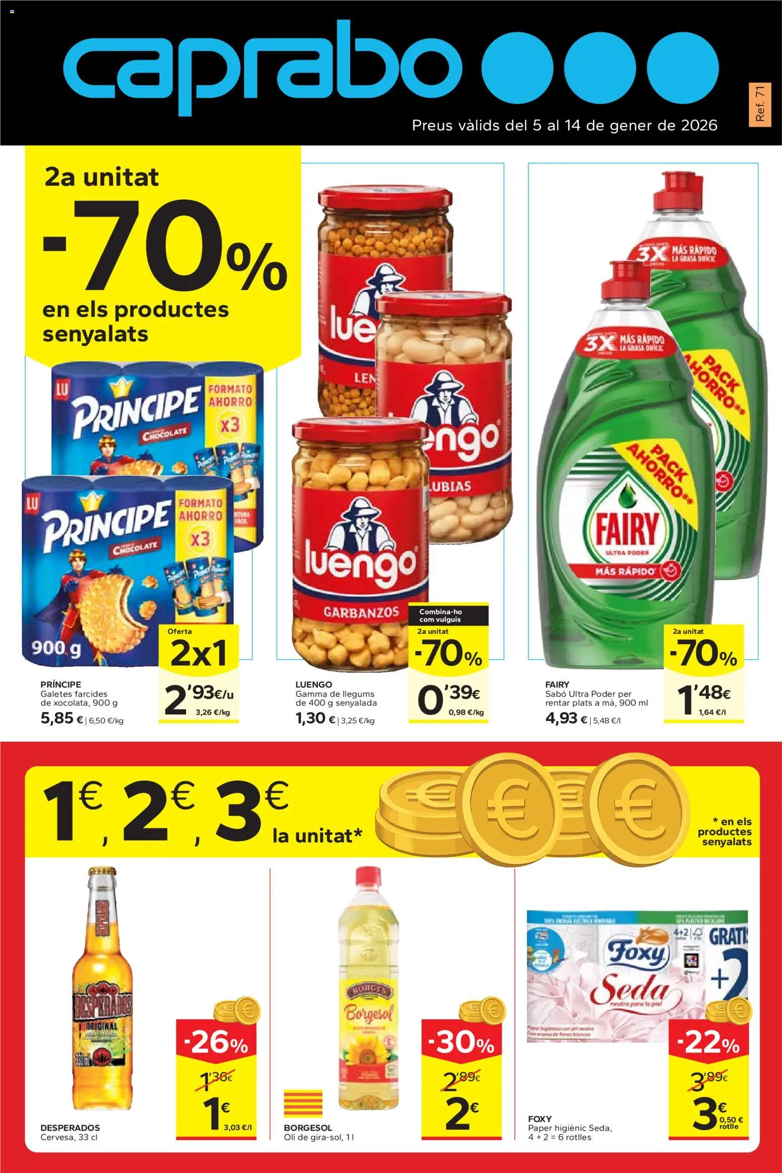 Vista previa del folleto de la tienda Caprabo válido desde el 05/01/2026 - Chocolate, Desperados