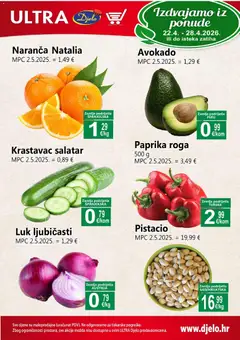 Pregled letka Djelo Katalog trgovine Djelo vrijedi od 22.04.2026