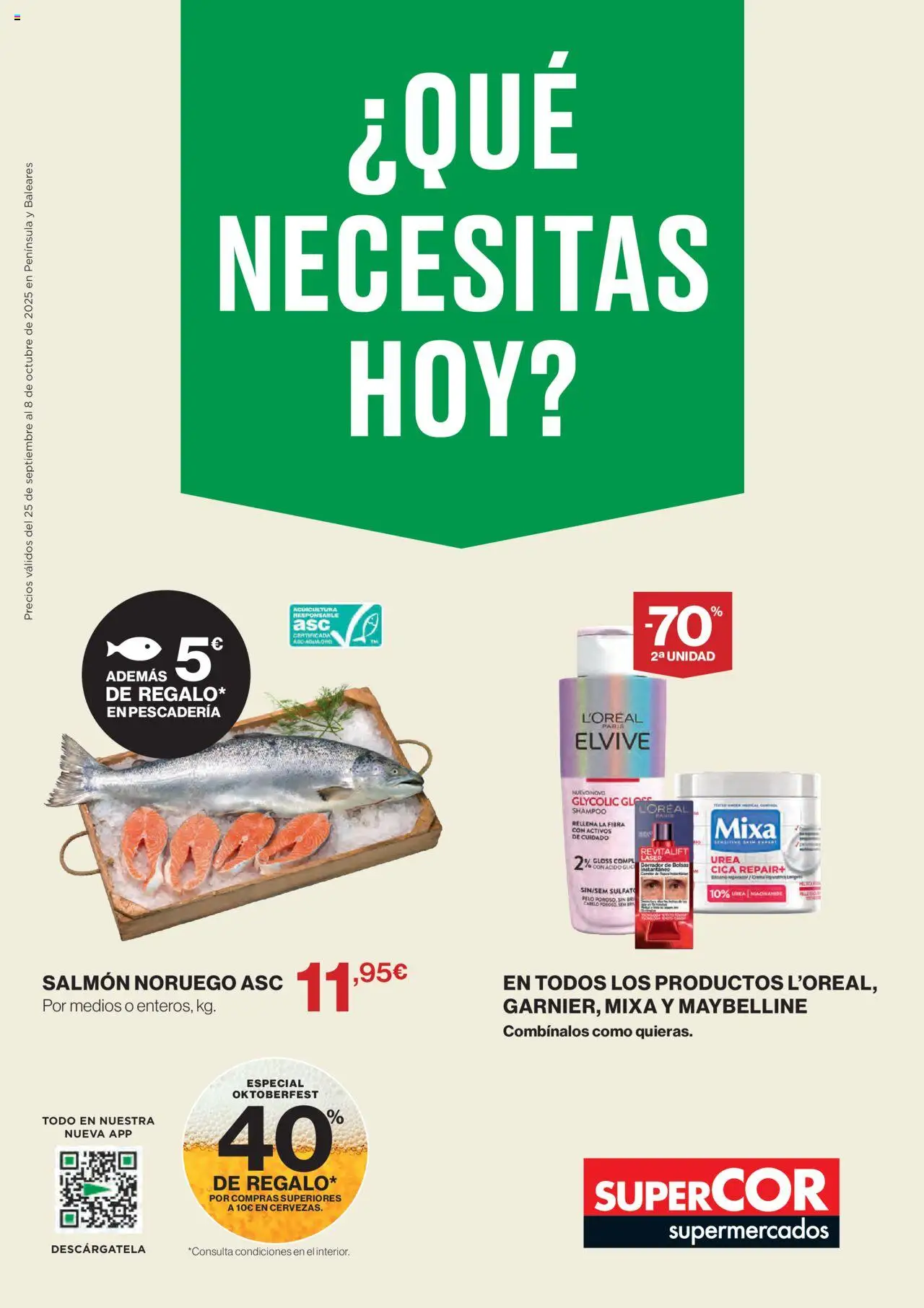Supercor Folleto > 25/09 - 08/10/2025 > Ofertas